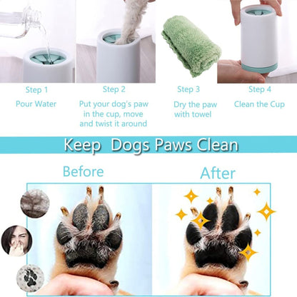 Foodie Puppies Portable Pet Foot Washing Cup - Medium (Color May Vary)