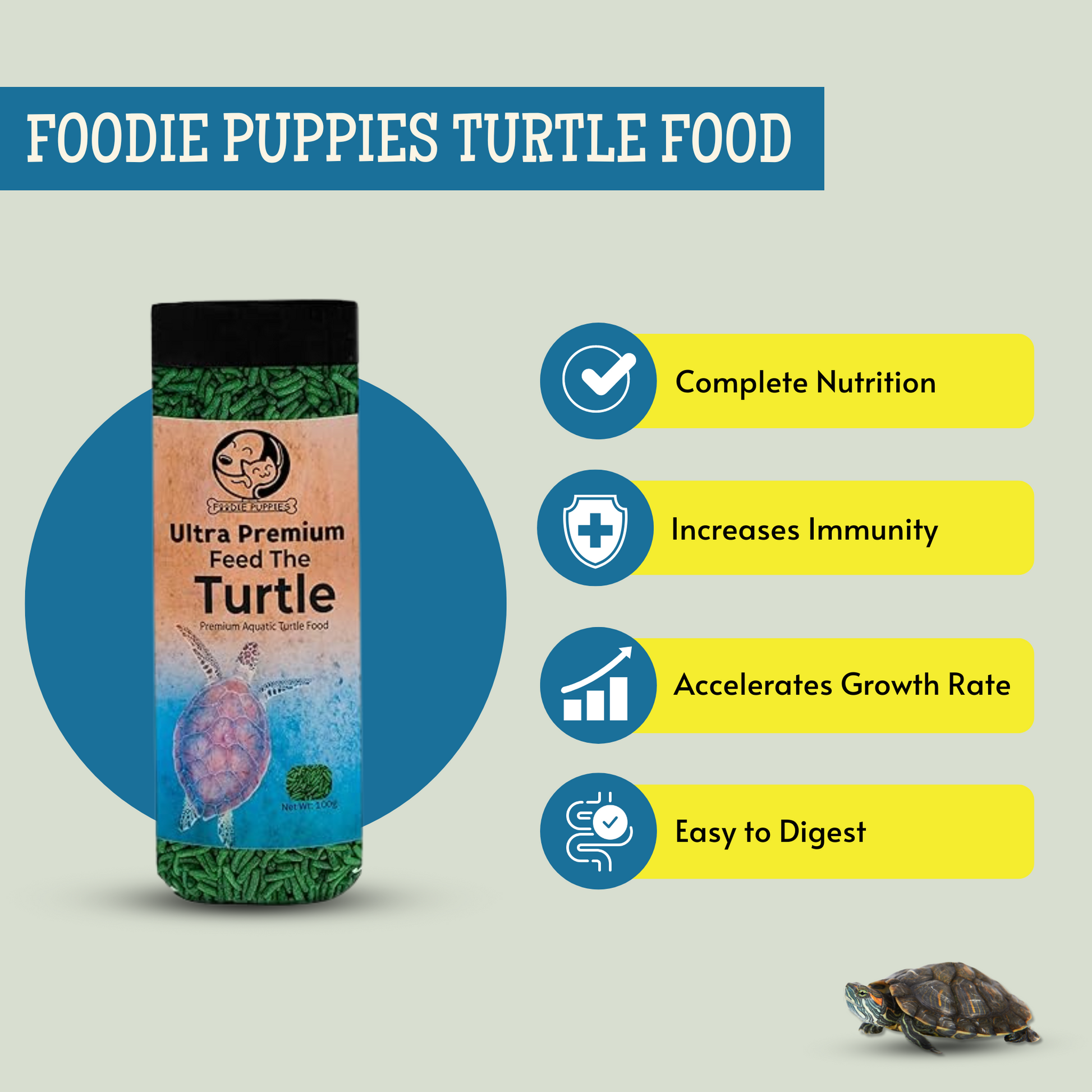 Foodie Puppies Turtle Food