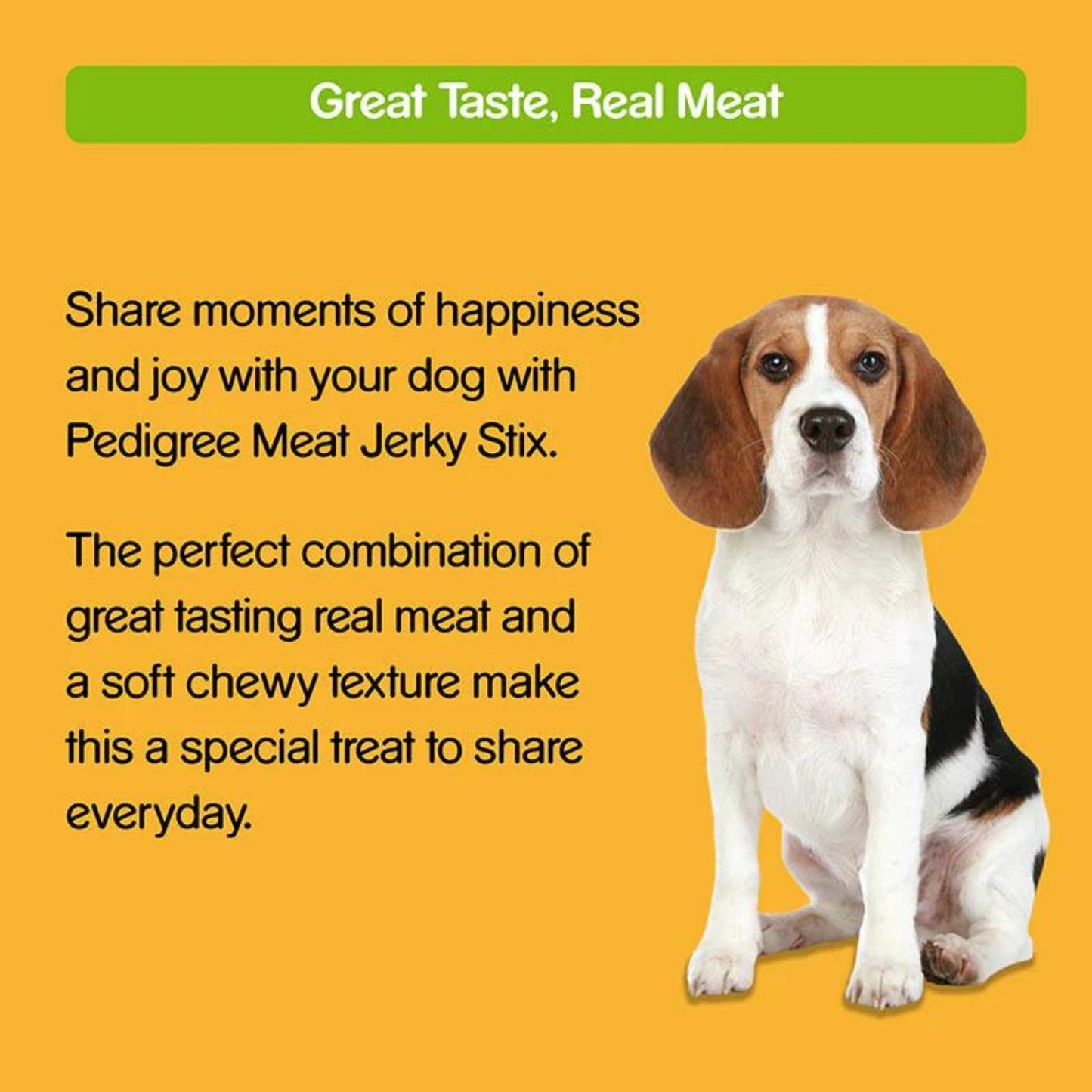 Pedigree Meat Jerky Bacon Stix Dog Treat - 60gm, Pack of 9