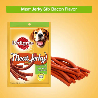 Pedigree Meat Jerky Bacon Stix Dog Treat - 60gm, Pack of 6