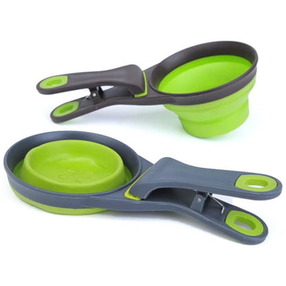 Foodie Puppies 3-in-1 Foldable Stowable Clipper Bowl - 237ml, Pack of 2