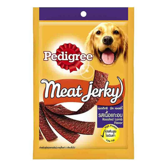 Pedigree Meat Jerky Roasted Lamb Dog Treat - 80gm, Pack of 12