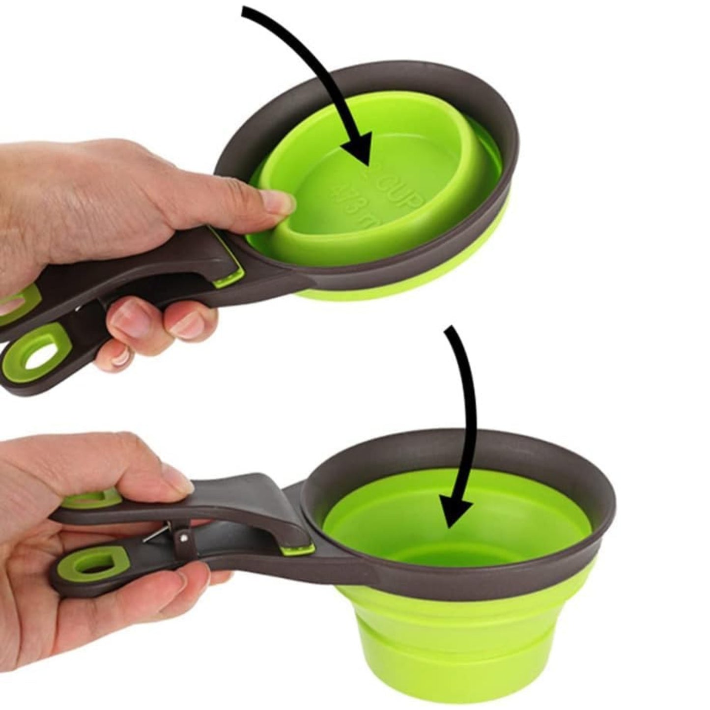 Foodie Puppies 3-in-1 Silicone Foldable Stowable Clipper Bowl - 237ml