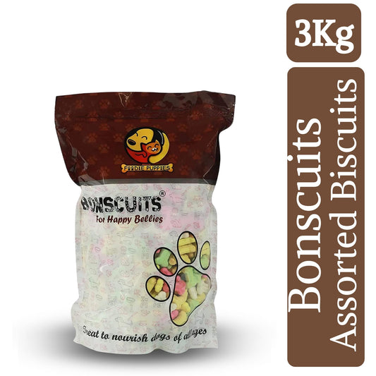 Foodie Puppies Crunchy Mix Assorted Biscuits for Dogs & Puppies - 3Kg