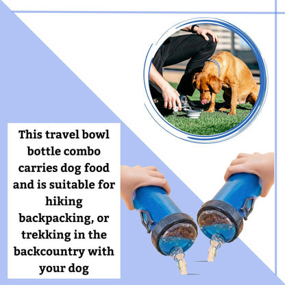 Foodie Puppies 2in1 Travel Bottle and Bowl Set for Dogs and Cats