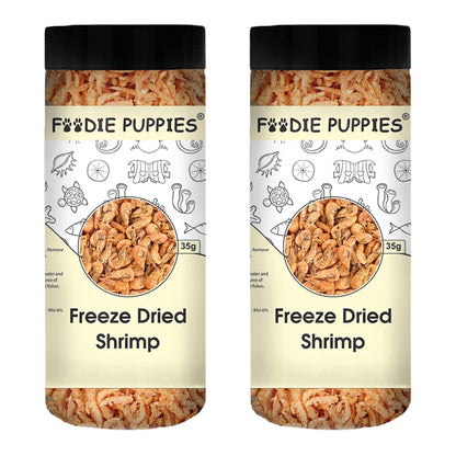 Foodie Puppies Freeze Dried Shrimp Fish Food - 35gm, Pack of 2