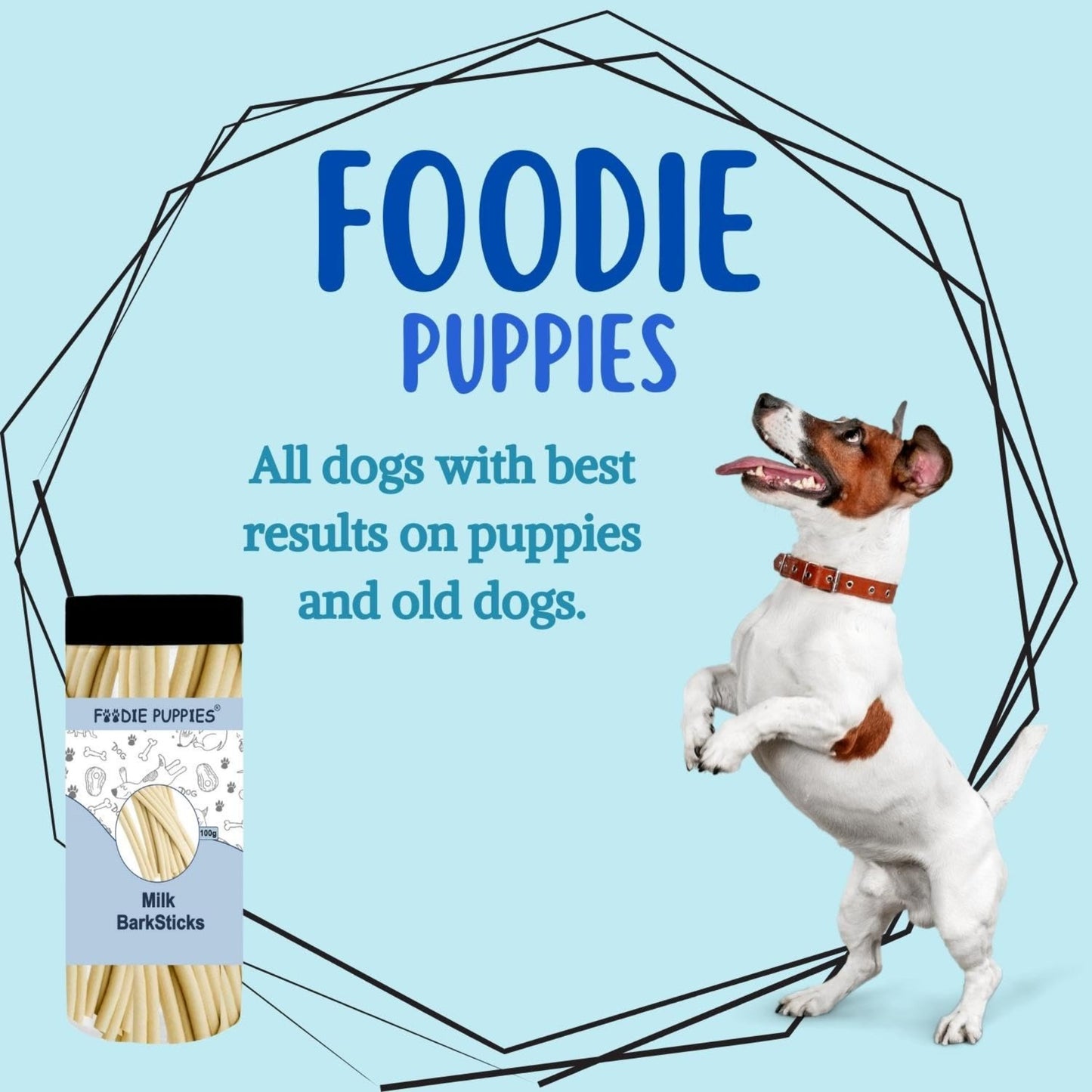 Foodie Puppies Barksticks Milk Sticks Treat for Dogs - 100g