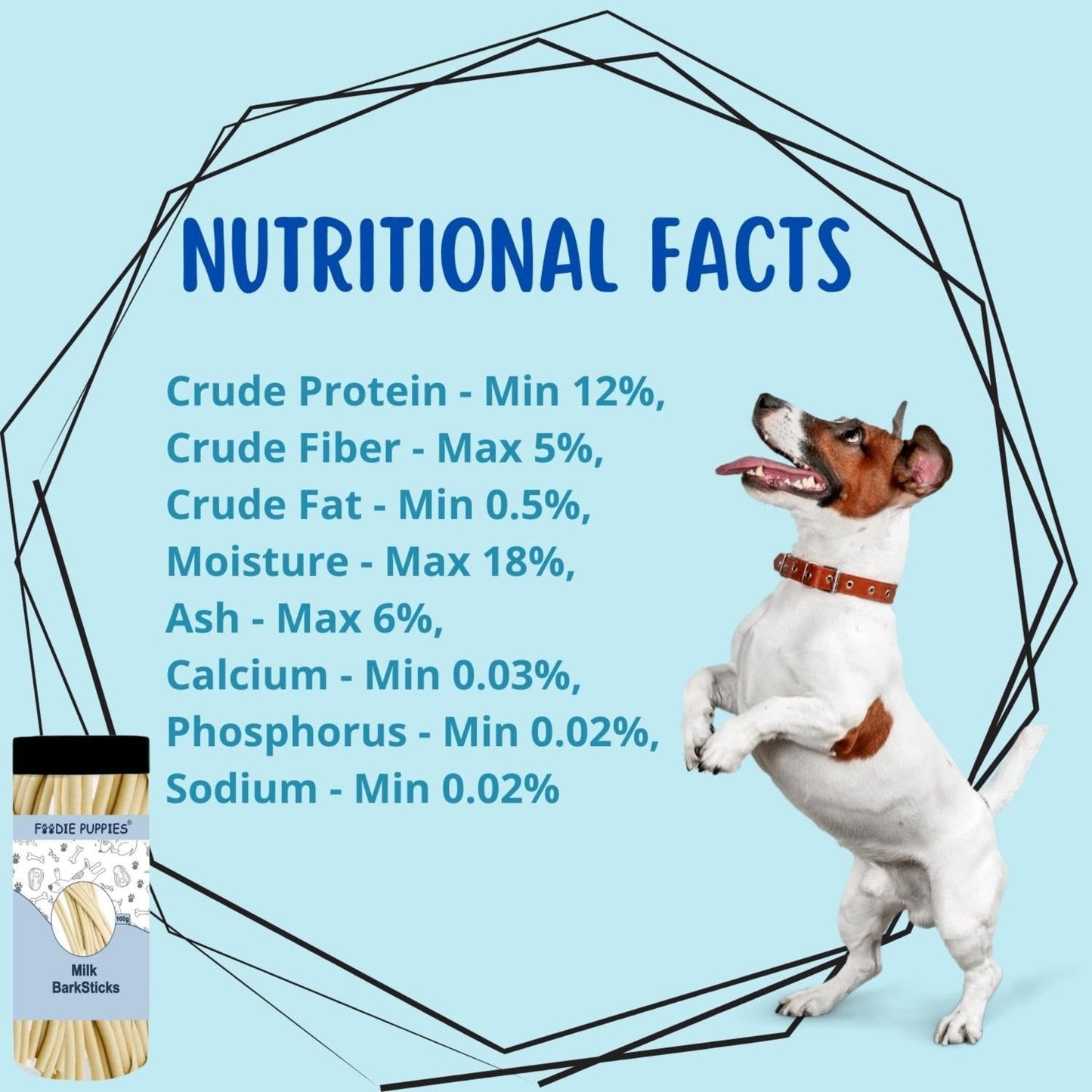 Foodie Puppies Barksticks Milk Sticks Treat for Dogs - 100g, Pack of 2