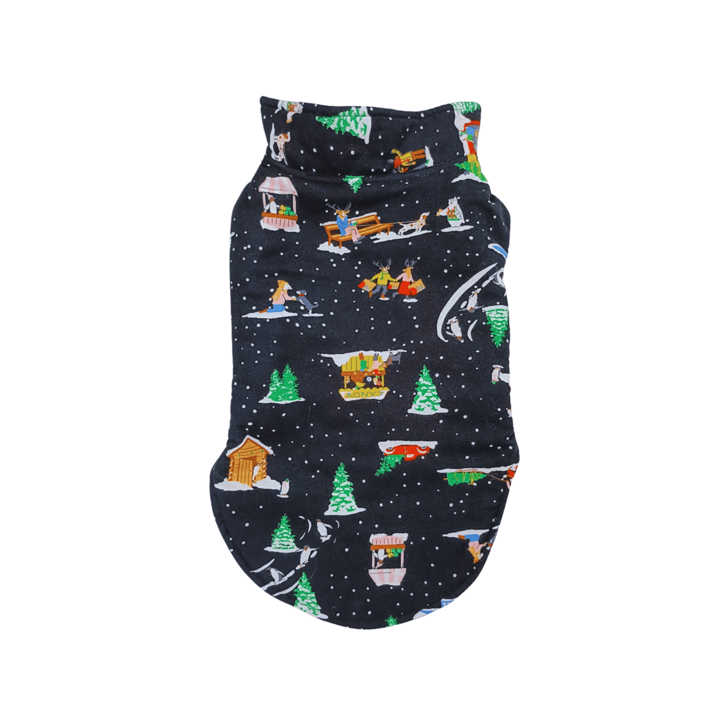 Winter Black (30inch) Reversible Pet Jacket for Dogs