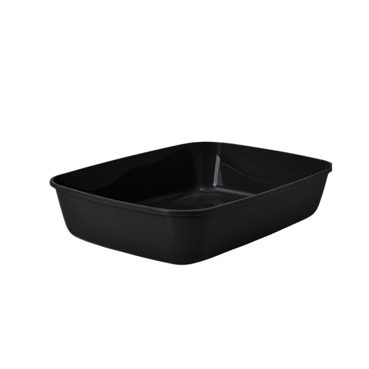 Foodie Puppies Cat Litter Tray for Small Cat and Kitten - Black, Small