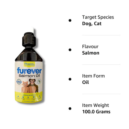 Pawsome Furever Salmon Oil for Dogs and Cats, 500 ml