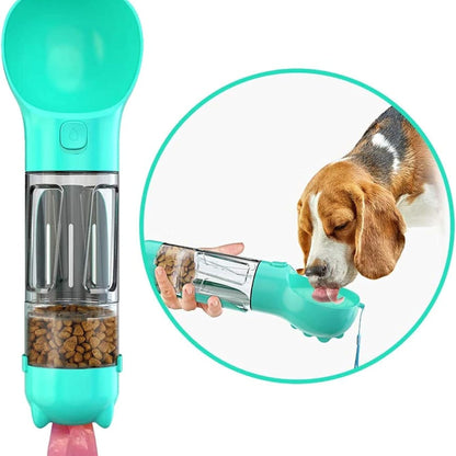 Foodie Puppies Pet 4in1 Multifunctional Dog Water Bottle