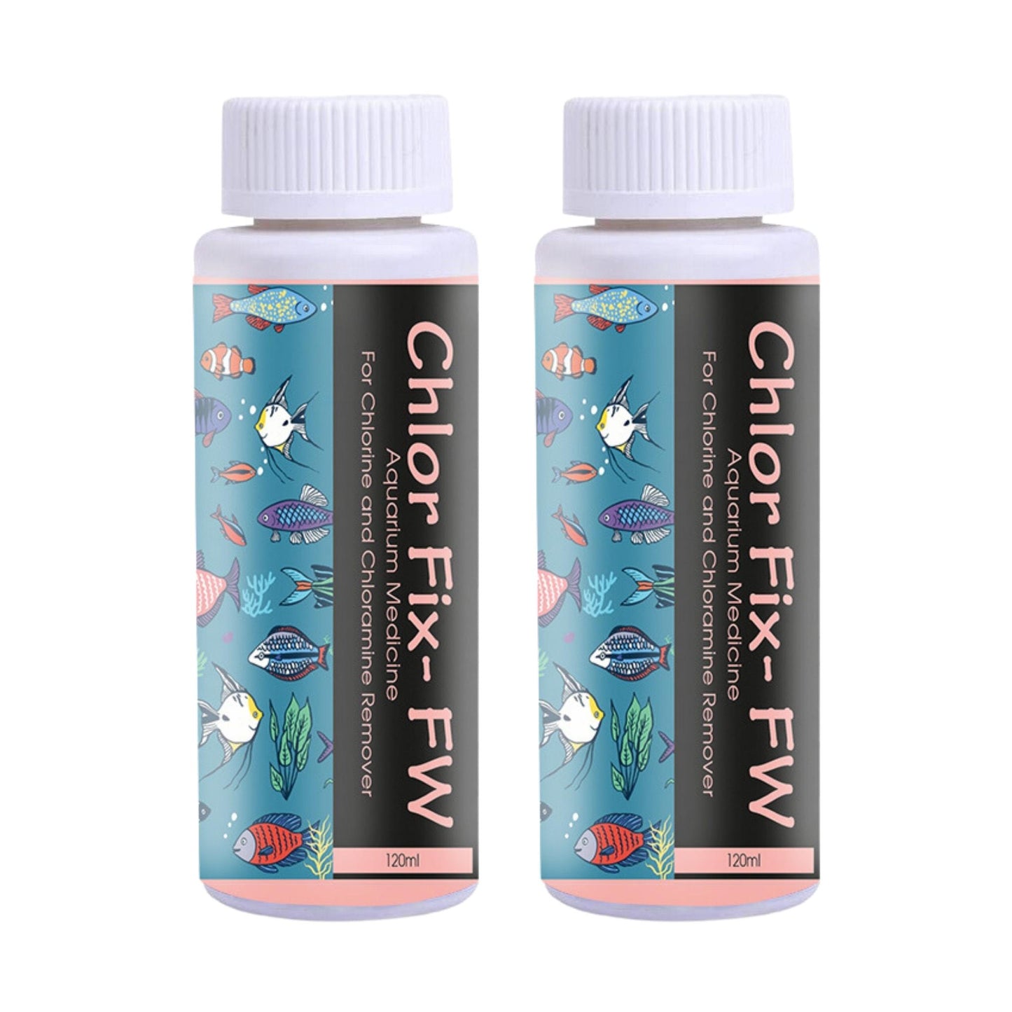 Aquarium/Fish Tank Chlor Fix - FW (120ml, Pack of 2)