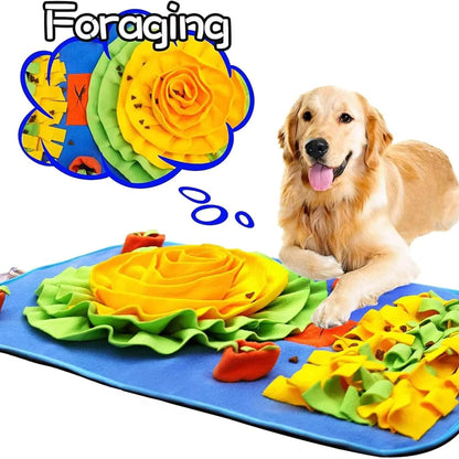 Foodie Puppies Large Rainbow Snuffle Mat | Dog Puzzle Toy Foraging Mat