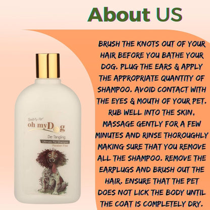 Oh My Dog Pet Shampoo for Puppies and Dogs (Detangling - 1000ml)