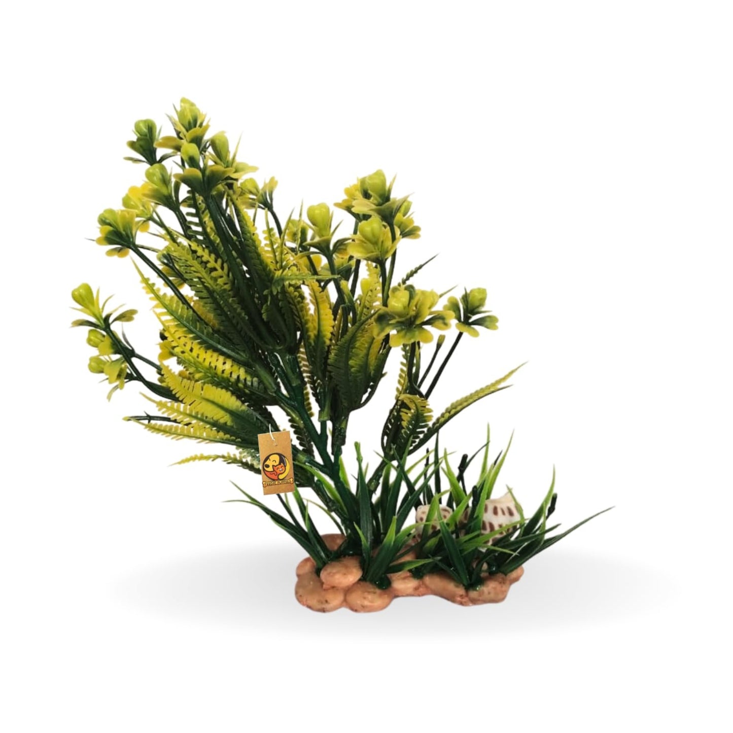 Aquarium Artificial Plastic Plant (Yellow Chickpea Plant)