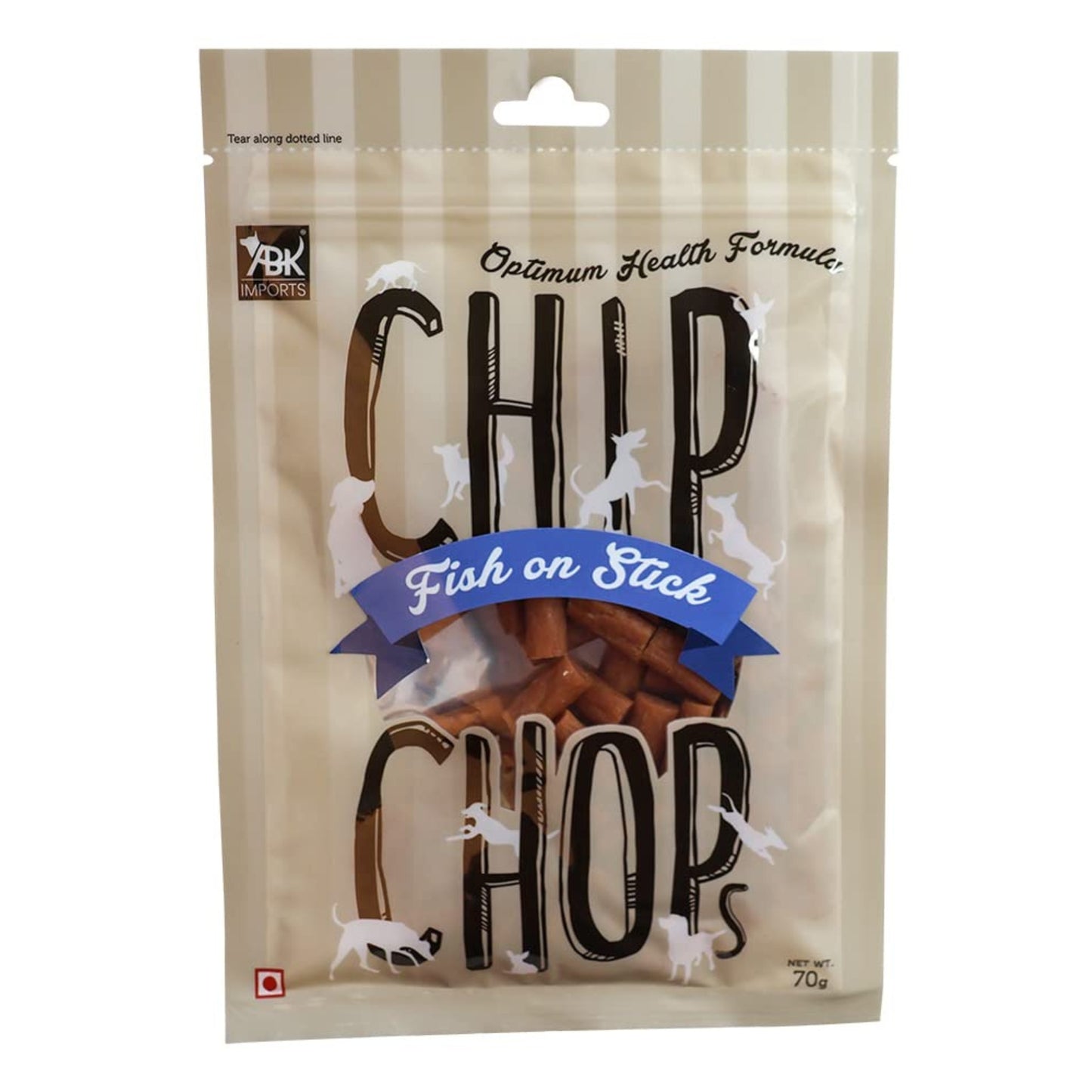 Chip Chops Dog Treats - Fish on Stick (70gm)