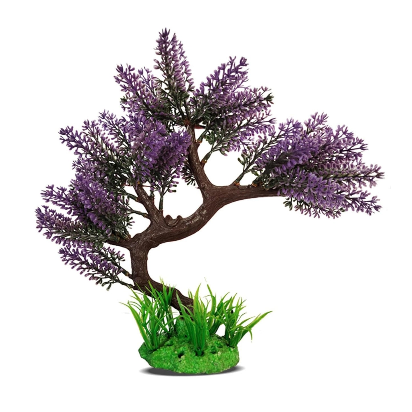Aquarium Artificial Plastic Plant (Lavender Plant)