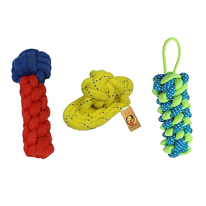 Rope Puppy Teething Toys Walmart Dog Chew Cotton Rope In1 Combo