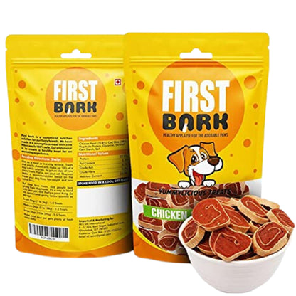 First Bark Chicken and Cod Roll Treats for Dogs, 70gm, Pack of 3