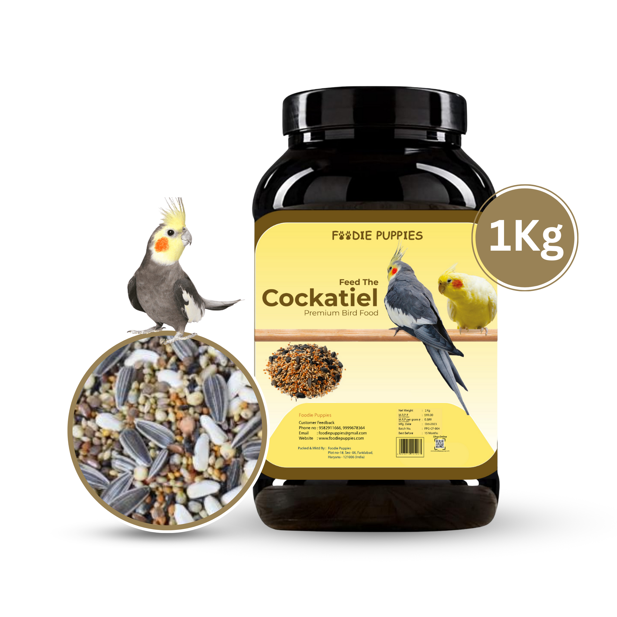Cockatiel Mix Seeds 1Kg Premium Seeds for Birds – Foodie Puppies