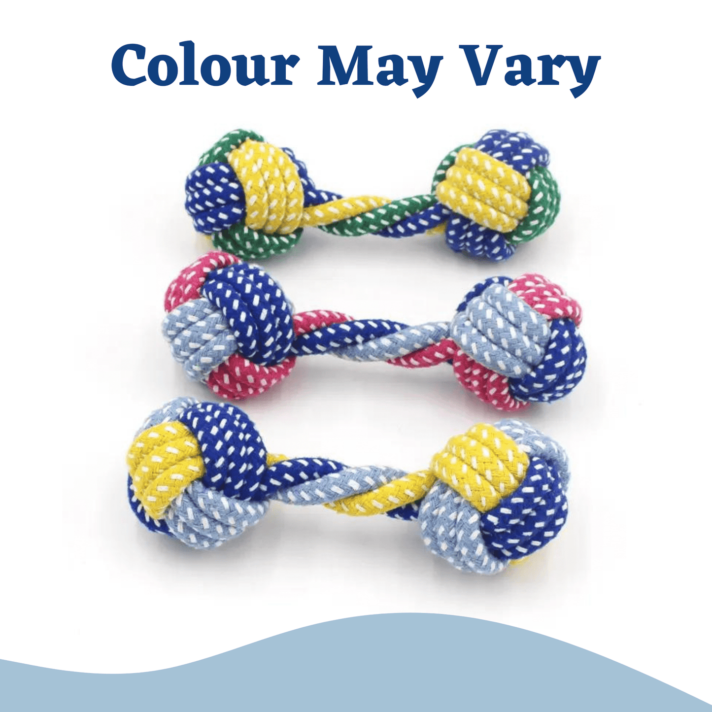 Durable Dumbbell-Shaped Rope Chew Toy for Dogs & Puppies