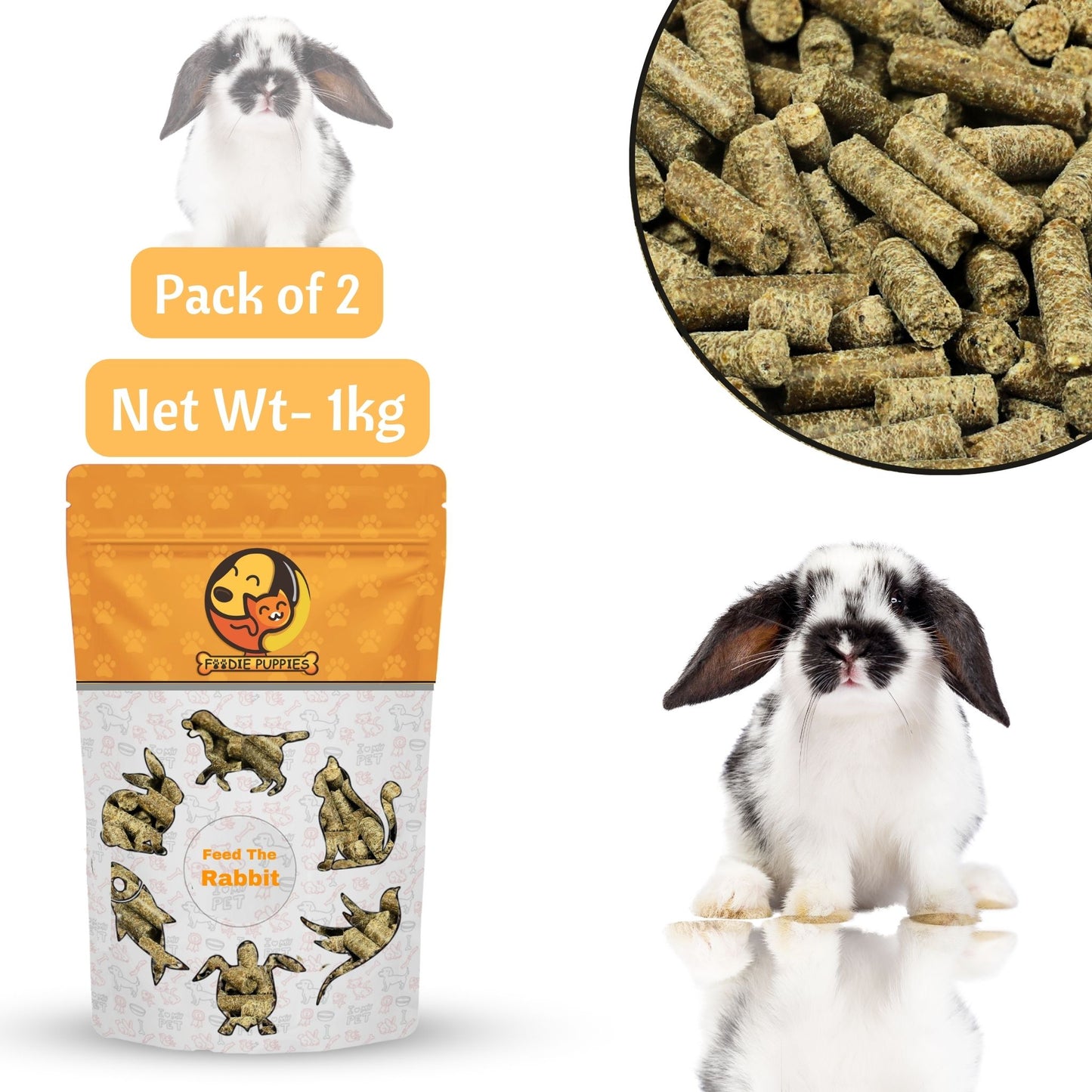 Foodie Puppies Rabbit Food Food (Pouch - 2Kg) | All Life Stages