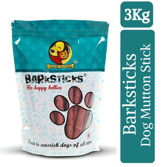 Foodie Puppies Barksticks Munchy Mutton Stick for Dogs & Puppies - 3Kg