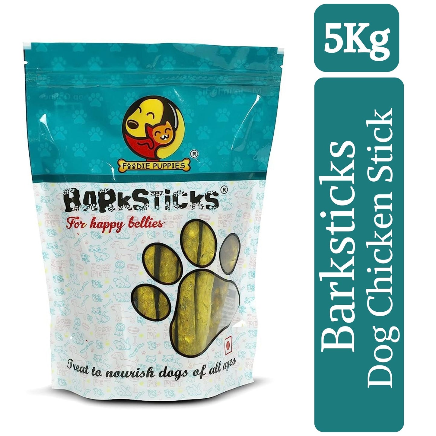 Foodie Puppies Barksticks Munchy Chicken Stick for Dogs & Puppies - 5Kg