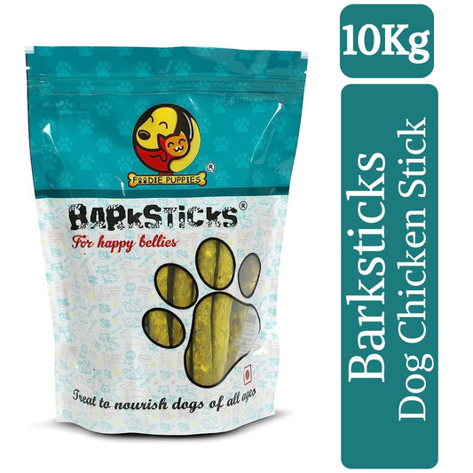 Foodie Puppies Barksticks Munchy Chicken Stick for Dogs & Puppies - 10Kg