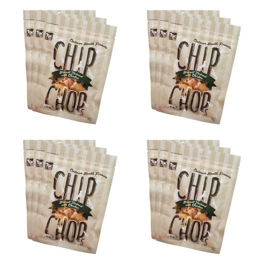 Chip Chops Dog Treats - Biscuit Twined with Chicken (70gm, Pack of 12)