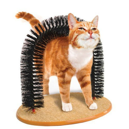Foodie Puppies Self Grooming Cat Scratching Arch Bristle Ring Brush