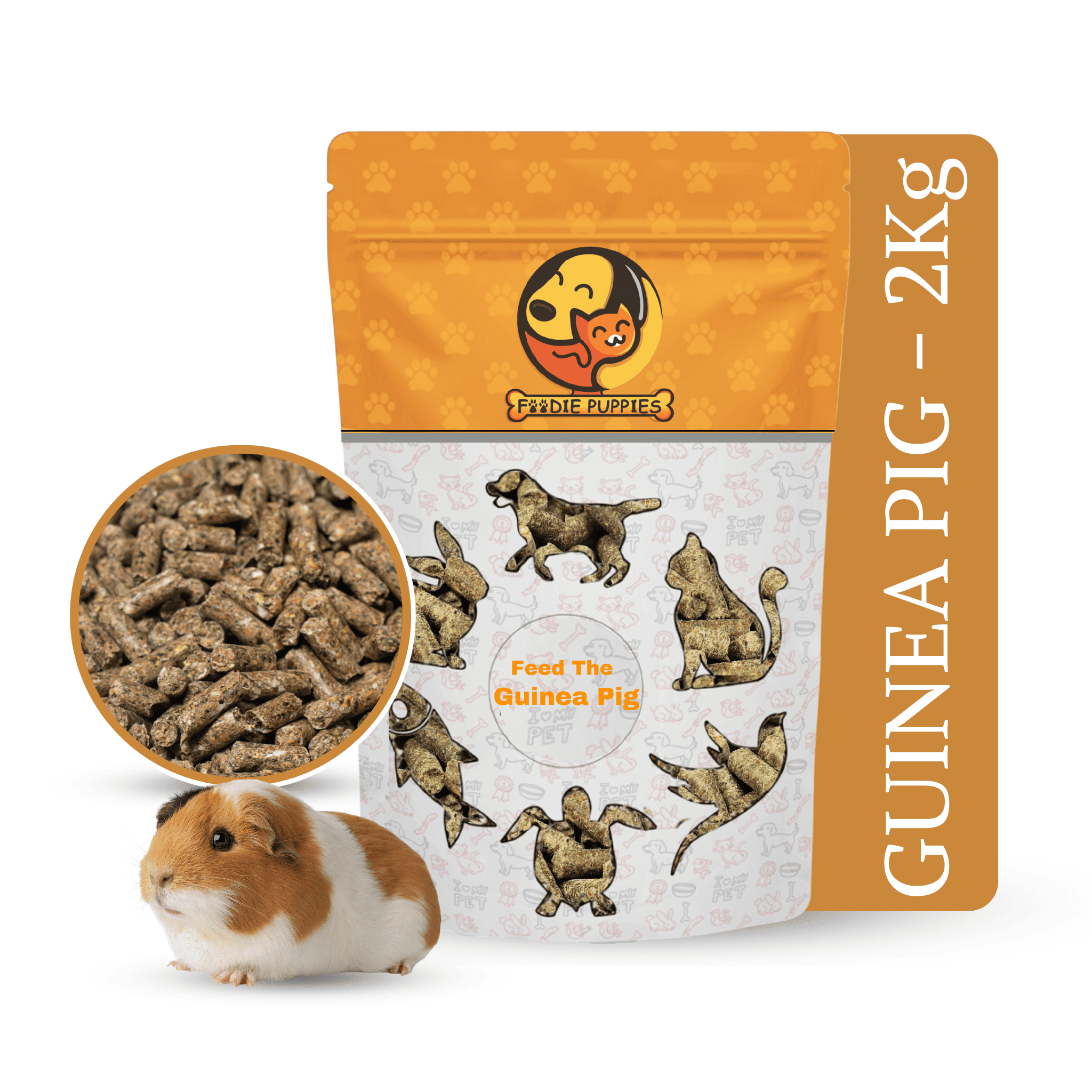 2Kg Guinea Pig Food Pellets, Premium Nutritious Diet – Foodie Puppies