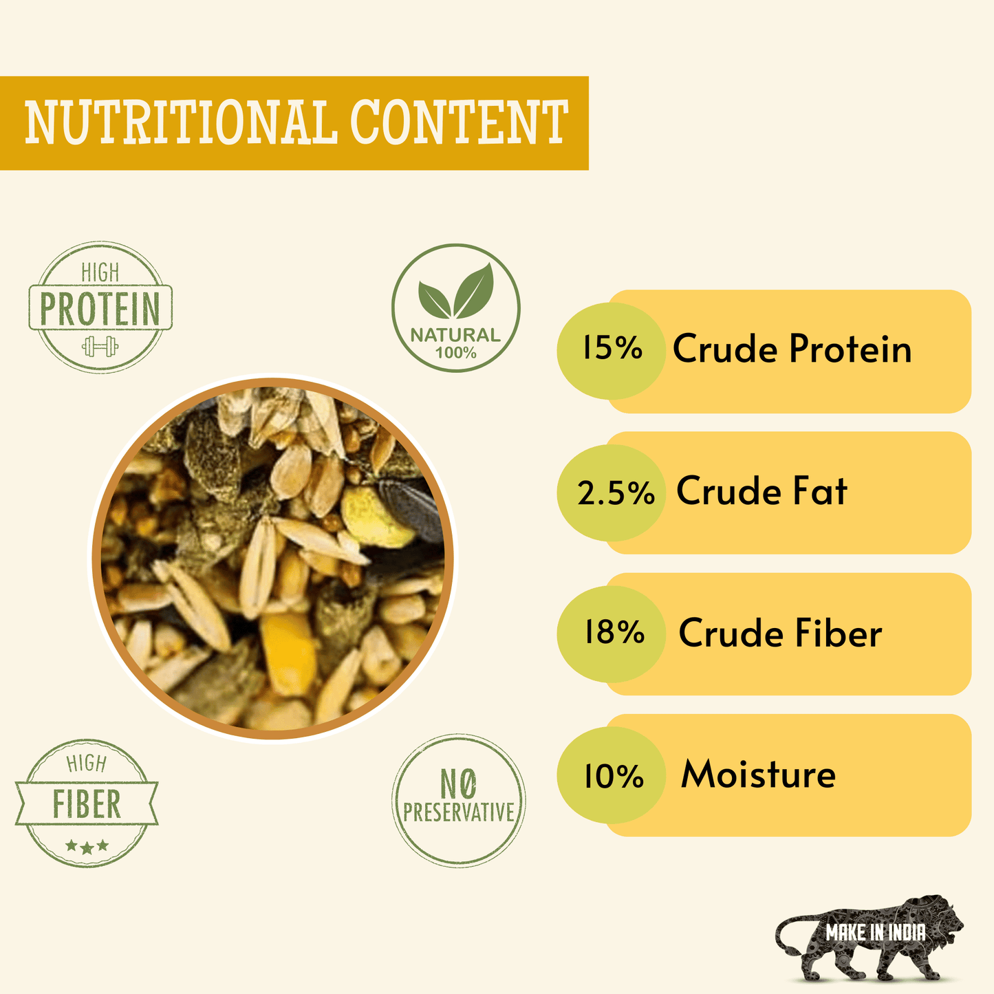 1Kg Hamster Food Pellets, Premium Nutritious Diet