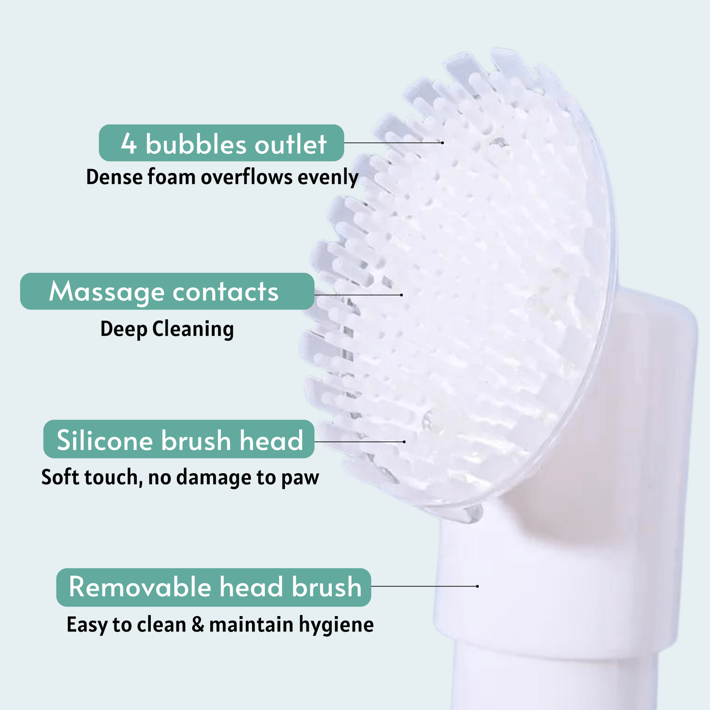 Pet soothing paw cleaner