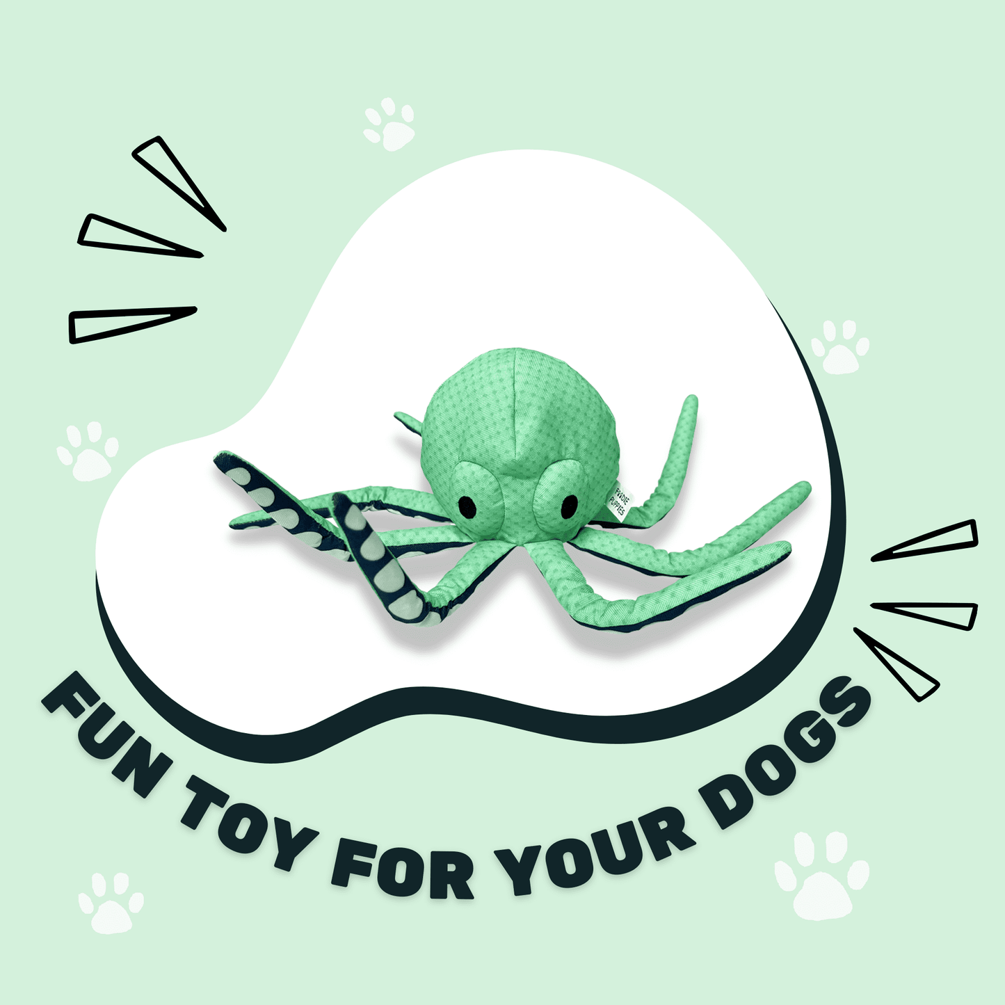 Octopus Squeaky Plush Dog Toy for Small & Medium Dogs