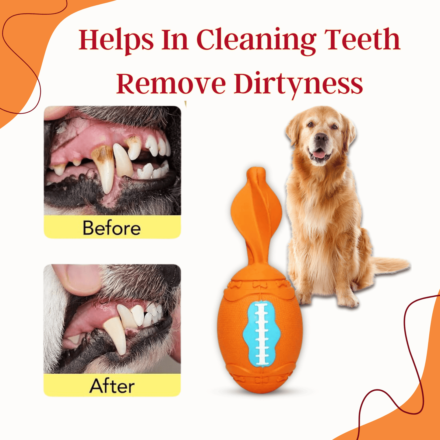 Natural Latex Squeaky Dog Toy - Skittle Toy