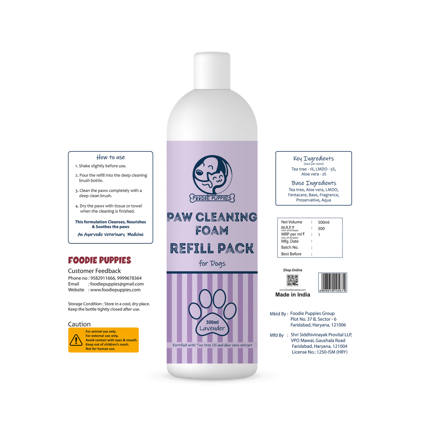 pet paw cleaning foam