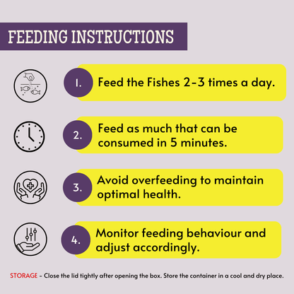 500g Fish Food 1.2mm Pellet, Nutritional & Optimal Growth