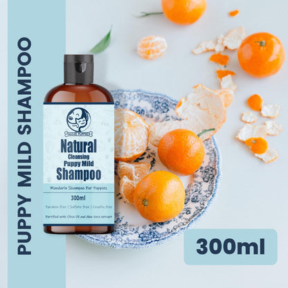 Foodie Puppies Natural Cleansing Mandarin Shampoo for Puppies - 300 ml