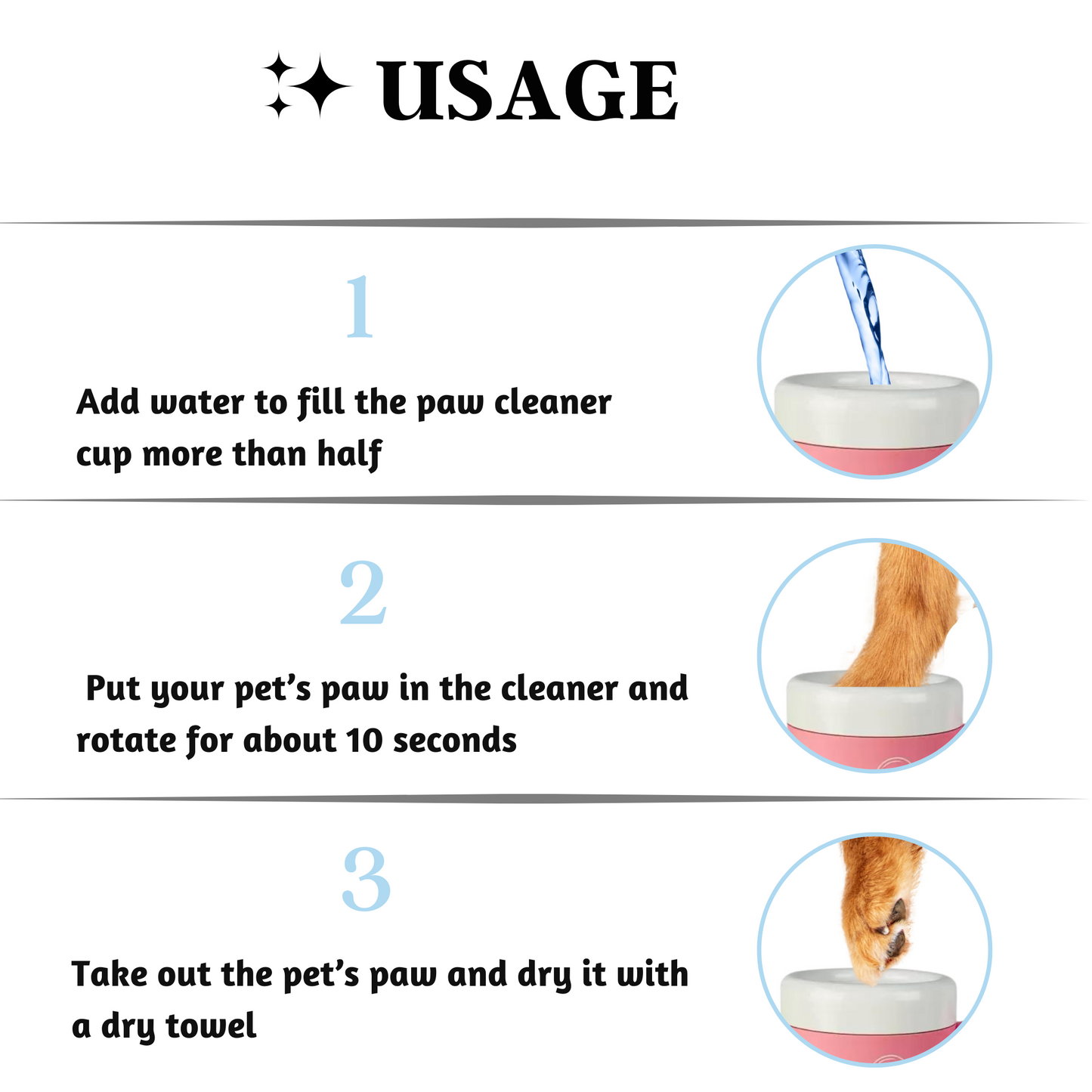 pet paw cleaning product