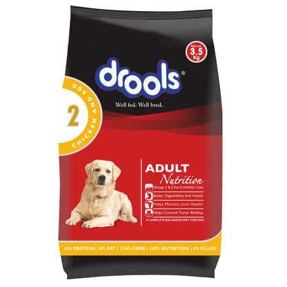Drools Adult Dry Dog Food, Chicken and Egg, 3.5kg