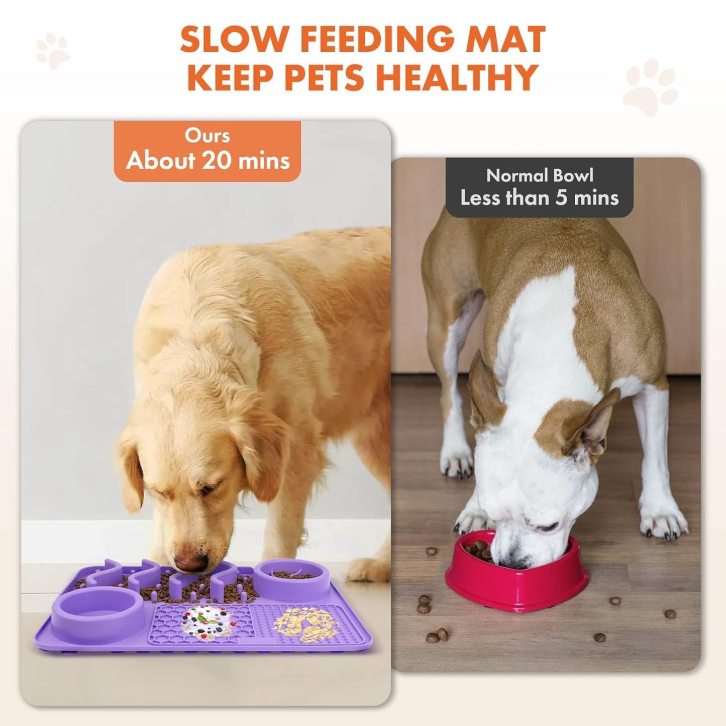 Foodie Puppies Platter Slow Feeder Lick Mat for Dogs & Cats
