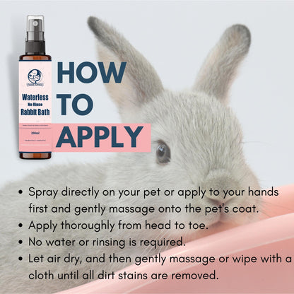 Foodie Puppies Mandarin Waterless Drybath Spray for Rabbits - 200ml