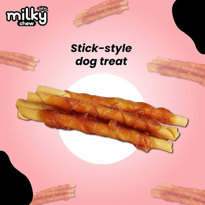 Dogaholic Milky Chew Chicken Stick 10-in-1 Dog Treat, Pack of 5