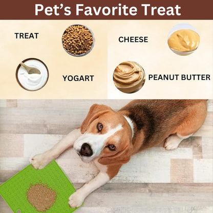 Foodie Puppies 2 Section Lick Pad with Spatula for Dogs & Cats