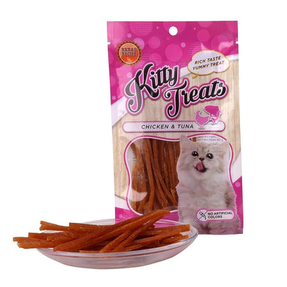 Kitty Treats Chicken & Tuna for Cat & Kittens - 30gm, Pack of 6