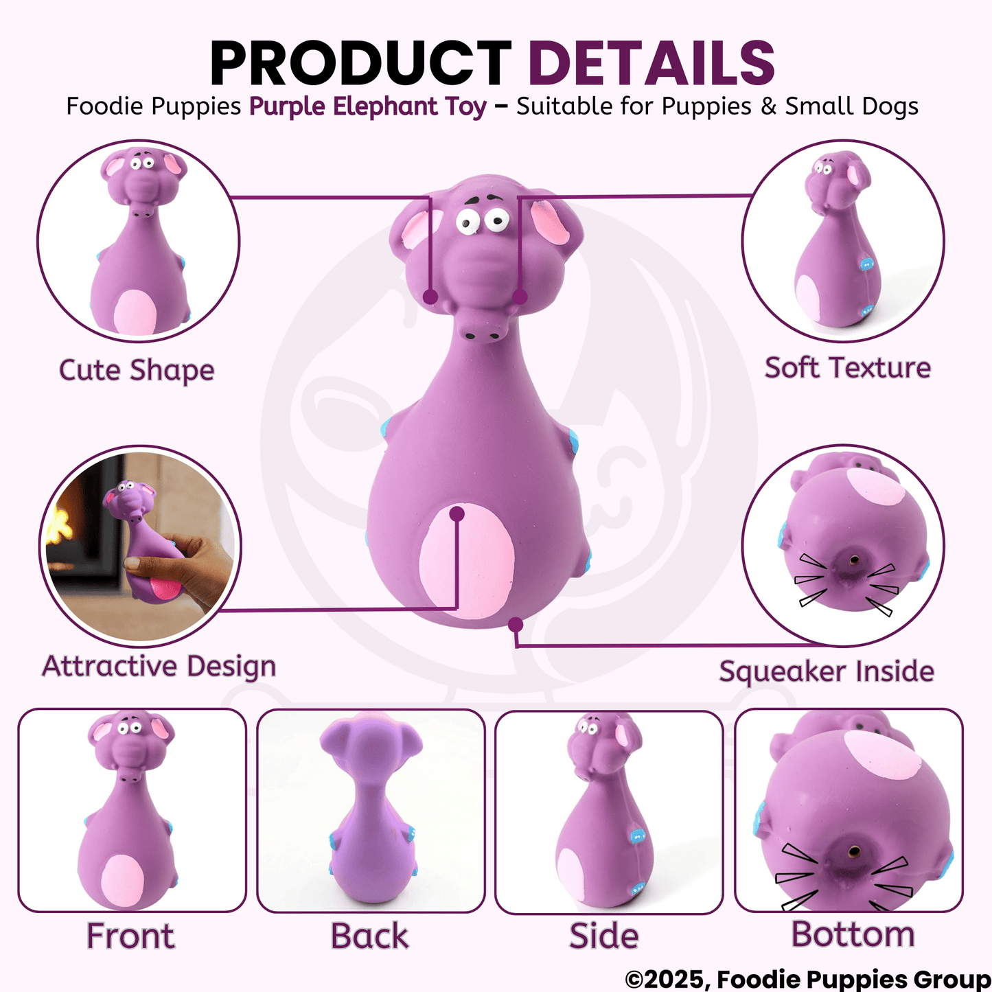 Purple Elephant Toy