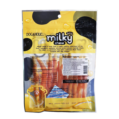 Dogaholic Milky Chew Cheese & Chicken Stick 10in1 Dog Treat, Pack of 3