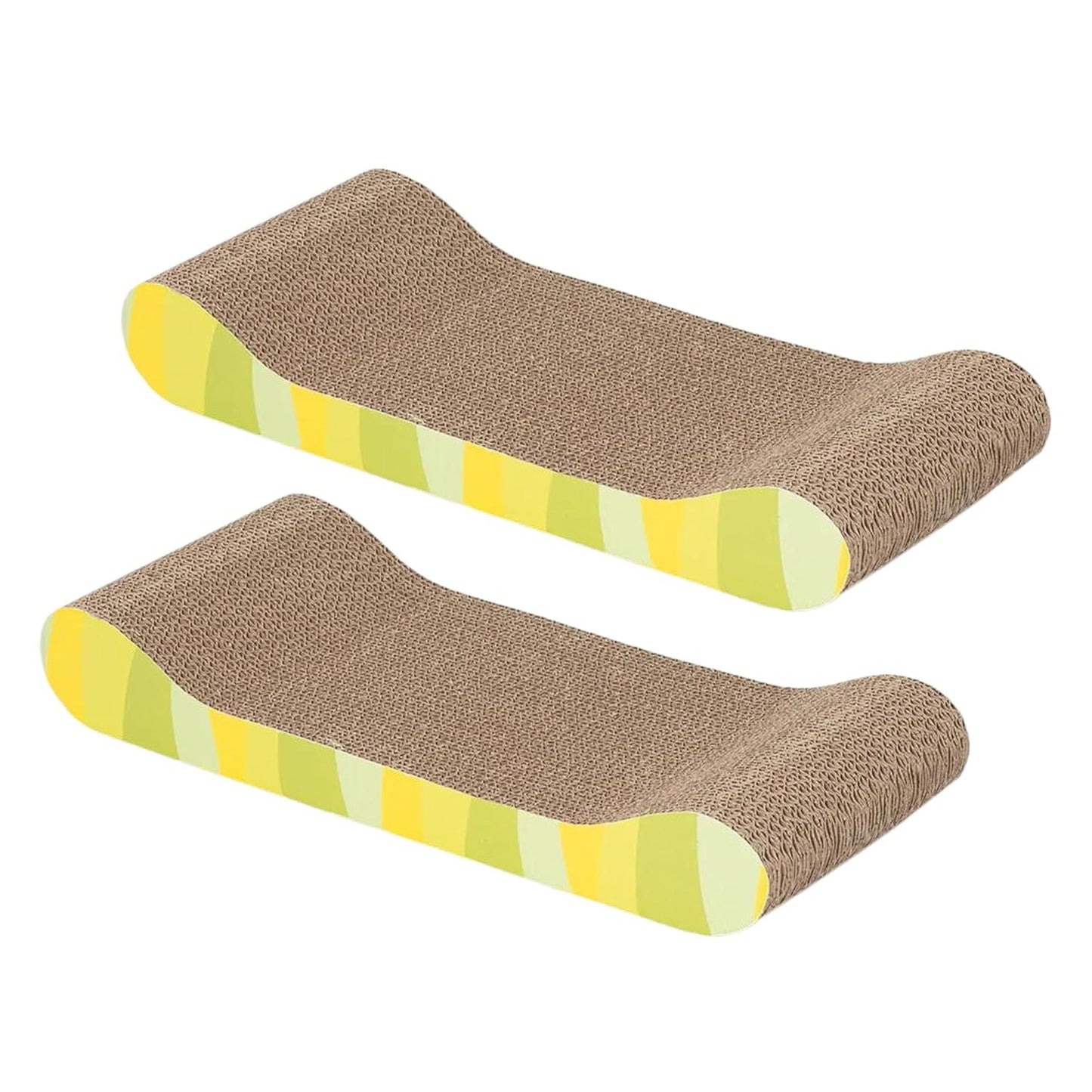 Foodie Puppies Corrugated Couch Scratcher for Cats & Kittens, Pack of 2